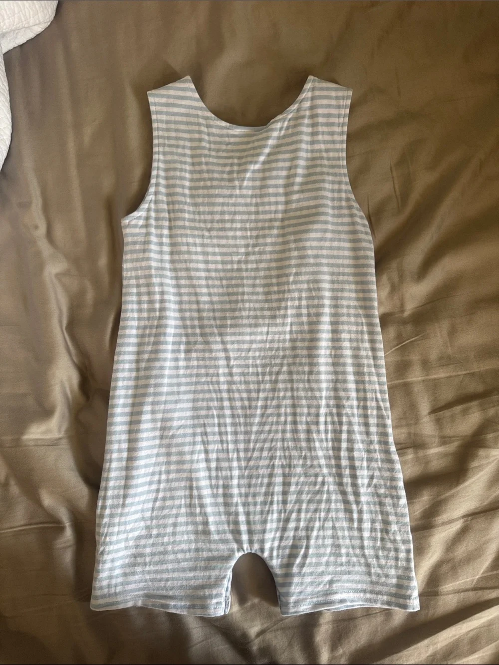 Striped Baby Romper with Beach Ball Applique